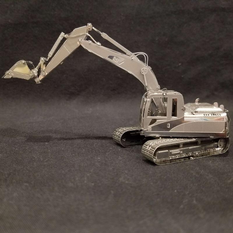 Mô hình 3D kim loại lắp ráp Máy xúc _ Chưa Lắp