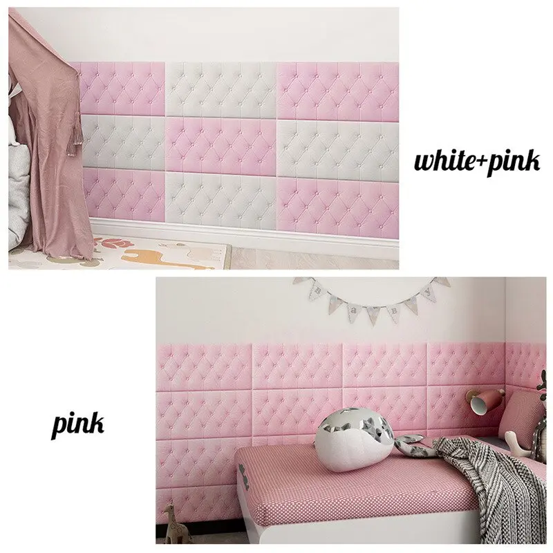 HL0206 Wallpaper 3D Foam Headboard Bed Wall Stiker Walpaper Foam Dekorasi Rumah Room 6