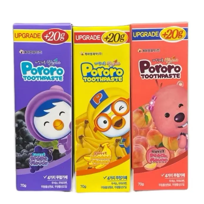 Kem đánh răng Pororo cho trẻ em 70gam, chăm sóc răng miệng cho bé