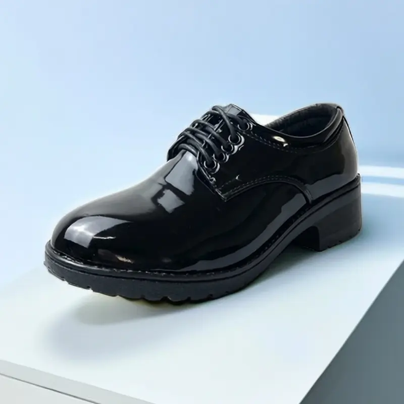 New Loafers Black Shoes Suitable Rain/Shine Shoes Korean Comfortable Footwear Pure Shiny Black Shoes School Shoes/Work Shoes for Women Fashion