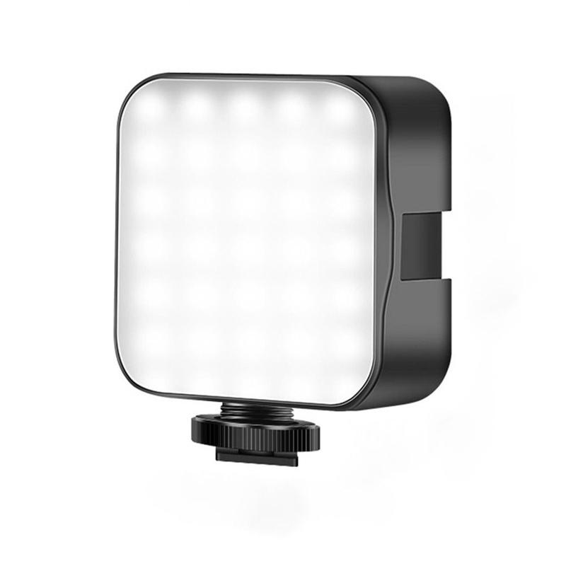 Rechargeable Dimmable Fill-in Light 6500K Hot Shoe Mount Photography Lamp USB Charging Portable LED Video Light for Canon/Nikon/Sony Live Broadcast 1