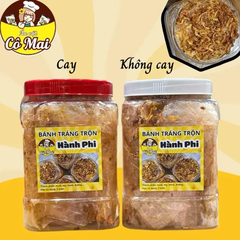 BÁNH Tráng Trộn Hành Phi Hủ 300gr, Ăn Vặt Cô Mai - Snack Thức Ăn