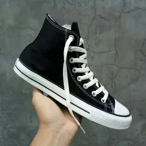 [Ready Size 21-43] Sepatu Seragam Anak Sekolah sd Hitam Allstar High  Sepatu Pria Wanita Sepatu  Convers Rainbow Sneakers Casual (BISA COD) Fashion