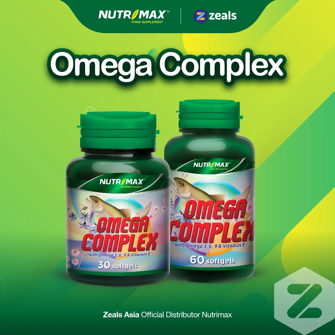 Nutrimax Omega Complex Omega 3 6 9 Plus Vitamin E Minyak Ikan Fish Oil Kolesterol Darah Tinggi