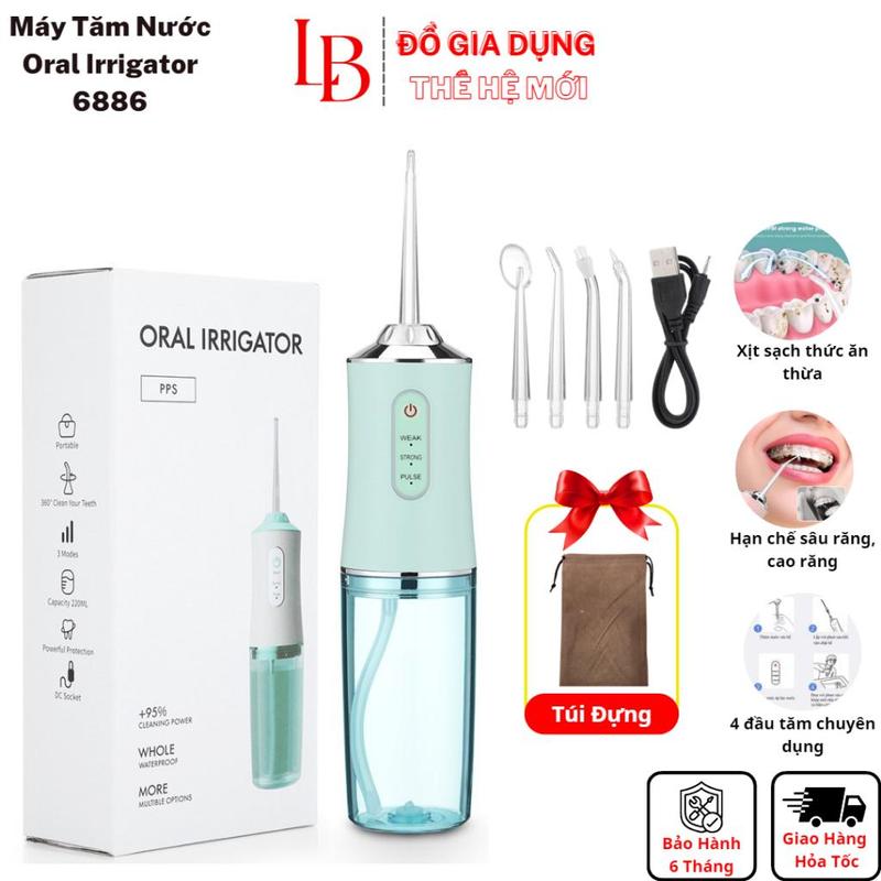  Máy tăm nước cầm tay Oral Irrigator tăm nước vệ sinh răng 4 đầu tăm bản quốc tế mới nhất 2024 Nữ Women 