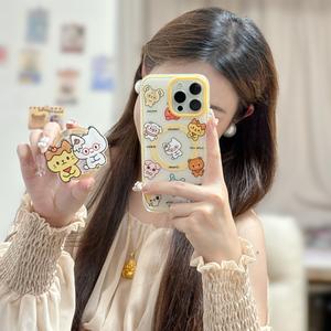 เคสสัตว์ ดีไซน์น่ารัก เข้ากันได้กับ iPhone 14, iPhone 15 Pro, iPhone 16 Pro Max, ฝาครอบป้องกันระดับไฮเอนด์ที่ทันสมัย, เหมาะสำหรับเคส iPhone 14 Pro Max