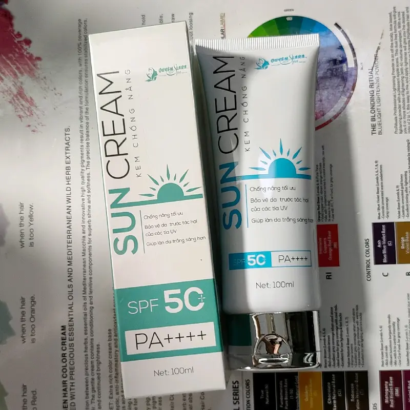 Kem chống nắng SunCream Quyên lara 100 ml /1 típ hạn sử dụng 2027 Dưỡng Da Body 1