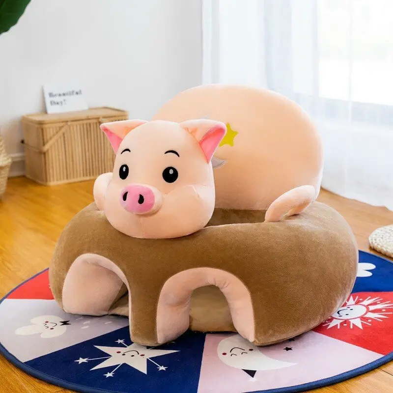 [GHẾ TẬP NGỒI HÌNH THÚ BÔNG SIÊU MỀM]- An Toàn - Mềm Mại - Dễ Giặt