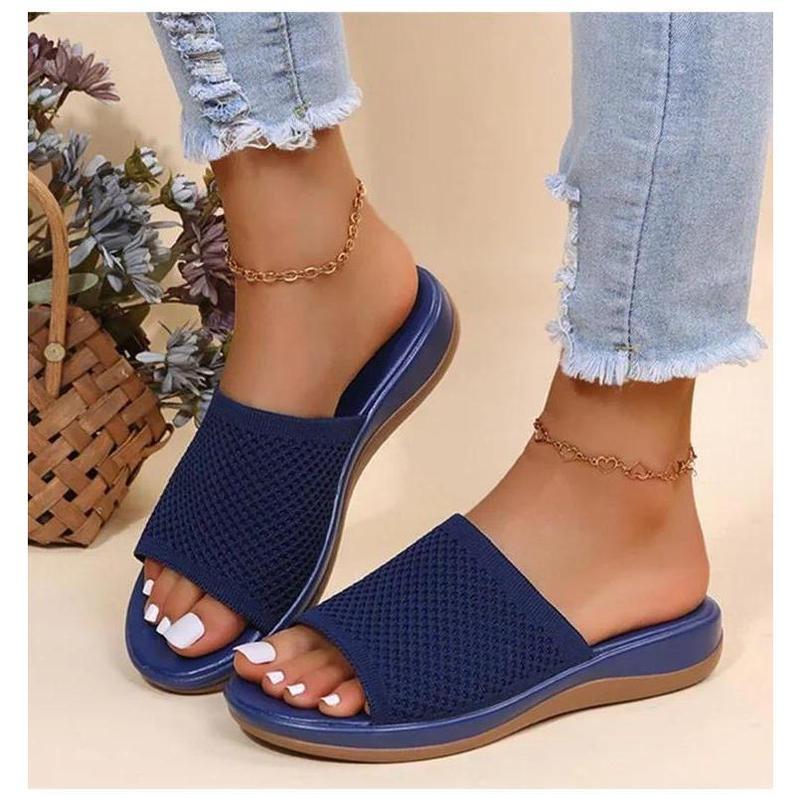 Dép Nữ, Dép Đế Bằng Mềm, Zapatos Mujer, Dép Mùa Hè, Vải Co Giãn, Giày Dép Mùa Hè, Dép Lê Thanh Lịch, Dành Cho Nữ Shoes DéP 6