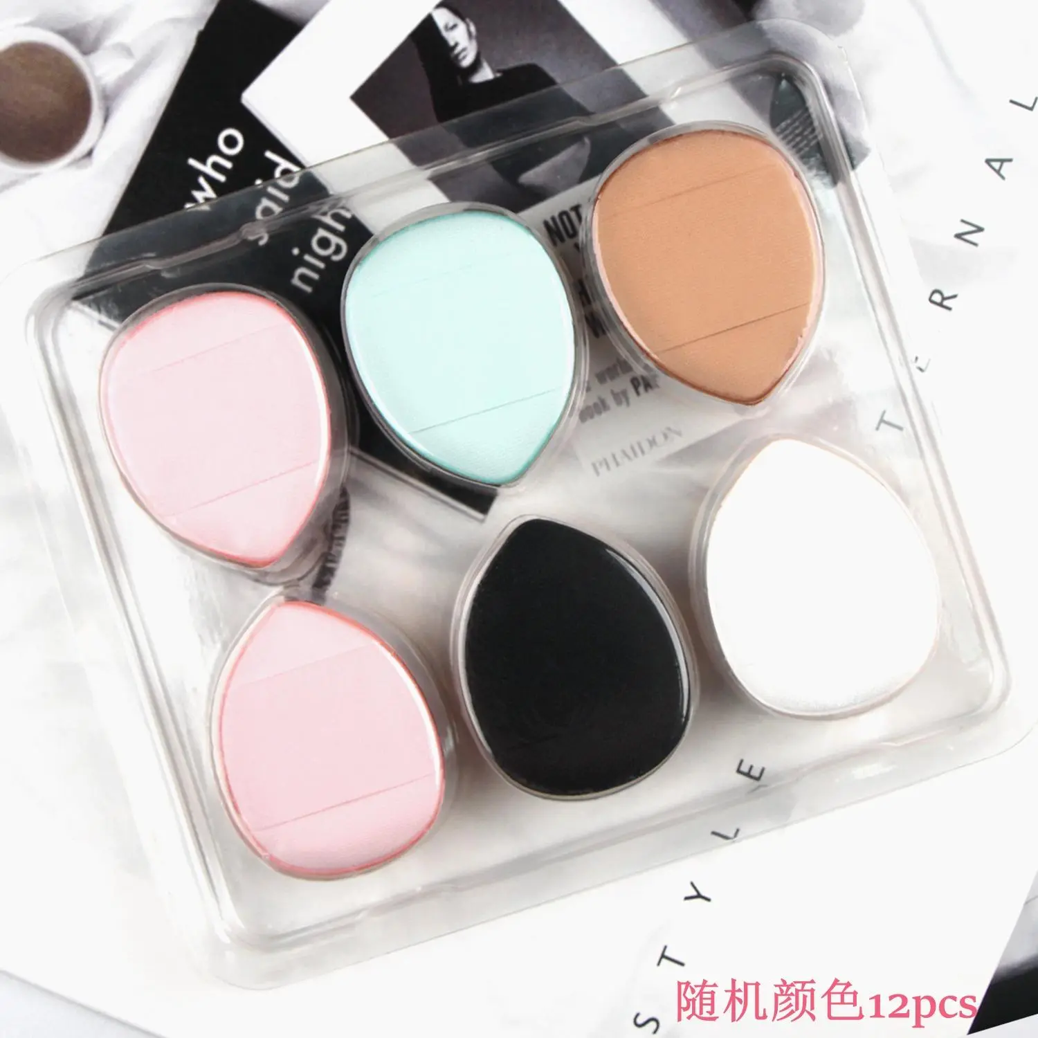 12pcs Mini Cushion Powder Puff, Portable Finger Makeup Sponge Puff, Professional Makeup Tools for Women
