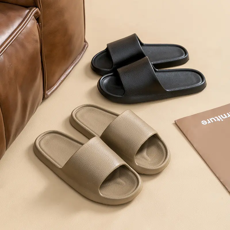 Temu Slippers Eva Slippers Slide Couple Bathroom Bath Home Sandals Men and Women outside