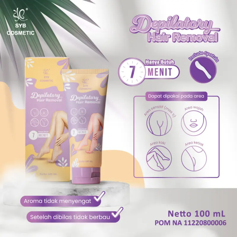 SYB COSMETIC Depilatory Hair Removal 100ML | Wxing Bulu Ketiak - Hair Removal Cream 0