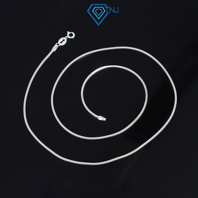 Dây chuyền bạc lụa nam đẹp sợi nhỏ cá tính DCK0059 - Trang Sức TNJ