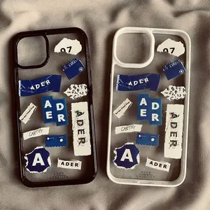 Street Wear Unique English Label iPhone Phone Case Suitable for iPhone 15promax 14pormax 15 14 13 12 11 pro max 13promax 13pro 14pro xr xsmax 7 8 plus 11pro Protective Case Protective Dustproof Transparent D8MQ