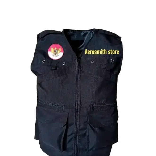 rompi tactical rompi cargo rompi comunitas rompi lapangan Pria Wanita Polos Casual Hitam Polos 2