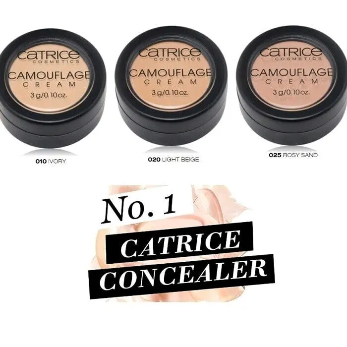 CATRICE CONCEALER - Camouflage Cream Concealer Foundation Kontrol Minyak Kulit Kering Liquid 1