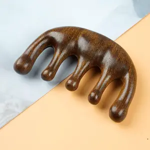 COD [Top Choice] Sandalwood Head Scraping Comb – Massage Tool for Relaxation and Meridian Dredging, Ideal for Men & Women’s Health, Stress Relief & Wellbeing