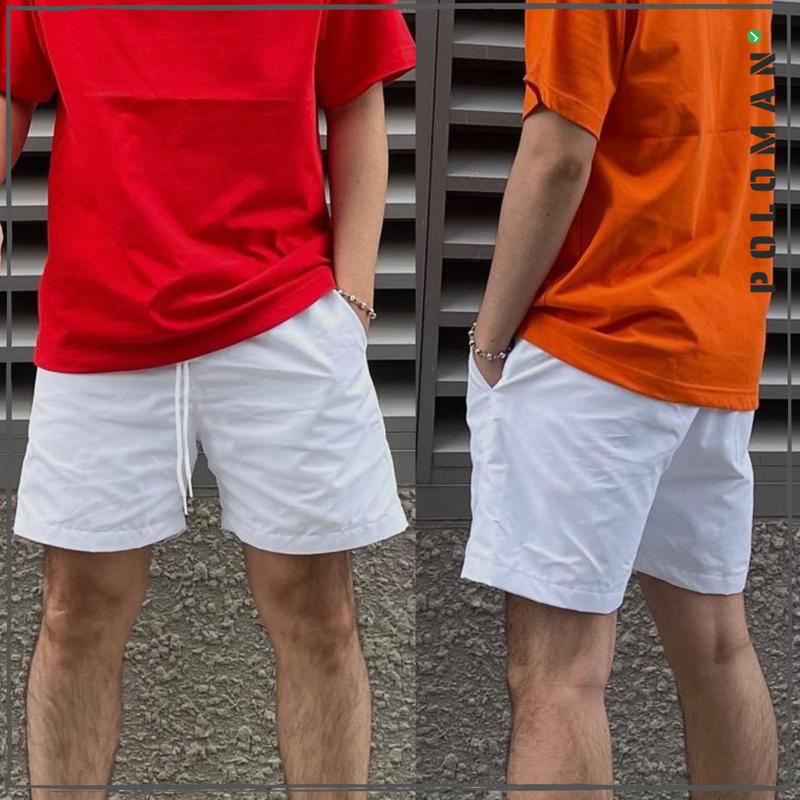 Quần Short Nam Kaki Cotton Co Giãn Form Trên Gối NUPI POLOMAN Đen Davuba Saigonese Pattern - Poloman Classic Menswear Có Túi Menswear Có Túi