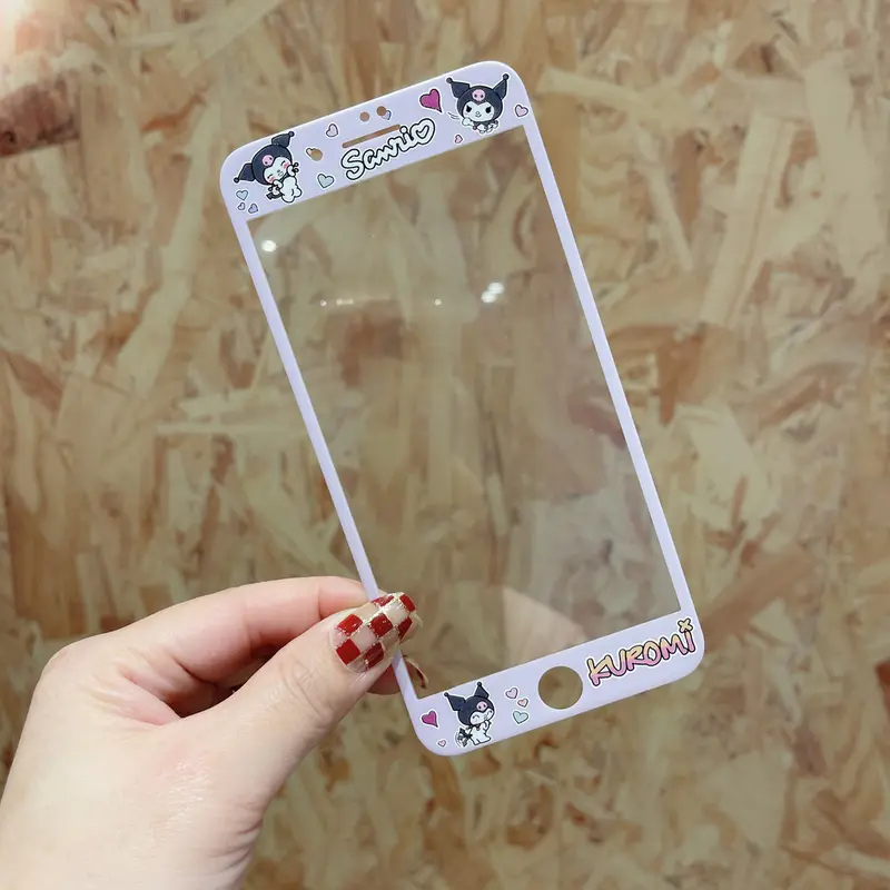 Phim Kính Cường Lực Chó Quế Hoạt Hình Kuromi, Thích Hợp Cho Apple 6S / 7 / 8, Phong Cách Mới, Bảo Vệ Toàn Màn Hình, Thích Hợp Cho iPhone6 / 7 / 8plus, SE2 / 3, IP4s, IP5 / 5s, Phim Màu, Thiết Kế Hoạt Hình 8