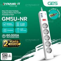 Gambar Ges Surge Protector GM5U-NR GM5UNR 5 Outlets 230V Colokan Anti Petir 5 Sockets 3 USB Output 2M Kabel Garansi 2 Tahun dari DYNAMIX IT Kota Surabaya 3 Tokopedia