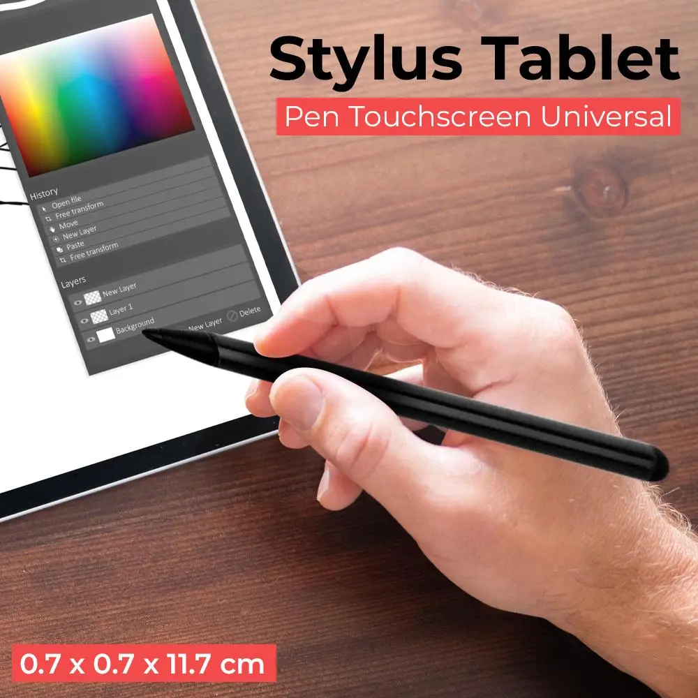 Pena Binmer Stylus Pen Tablet Capacitive and Resistive Universal 2 in 1 - TD0213 - Black Terlaris