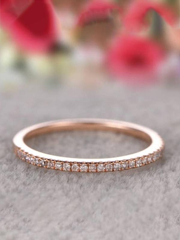 Women's Elegant Rhinestone Decorated Ring, Exquisite Trendy Ring for Wedding Engagement Party, Fashionable Jewelry for Women As Gift 5