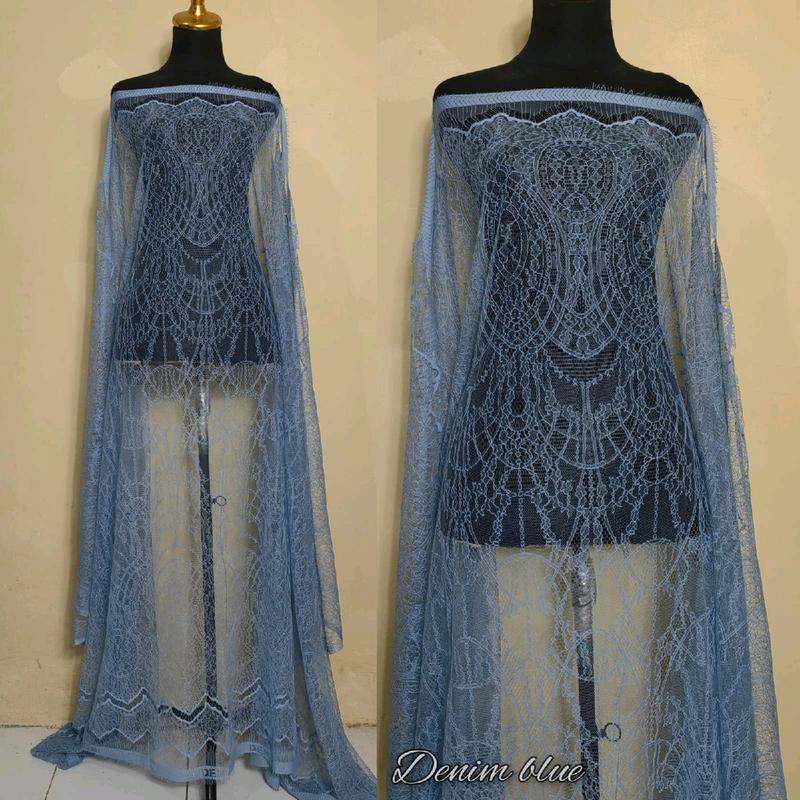 Kain Brukat Chantily Bahan Kebaya Brokat Santili 2