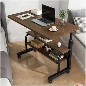 Furnibest Meja Laptop Meja Belajar Adjustable Meja Kerja Minimalis Meja Kantor Lipat Meja Kerja Dengan Roda