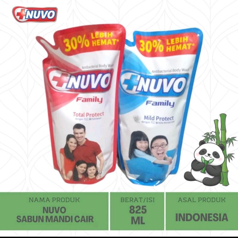 Nuvo Sabun mandi cair 825ml Soap pembersihan Tubuh Liquid 0