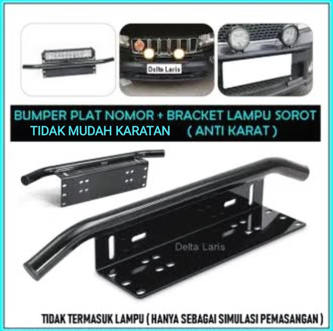 Braket Dudukan Lampu LED Sorot Tembak Tatakan Bracket Plat Nomor Mobil