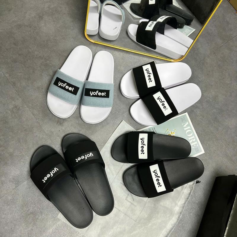 Dép nam nữ quai nỉ khâu mác yofeet tôn da nịnh chân đế api  Slipper 4