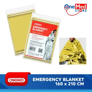 ONEMED Selimut Darurat Emergency Thermal Blanket 160x210 PROMO - GOLD Camping