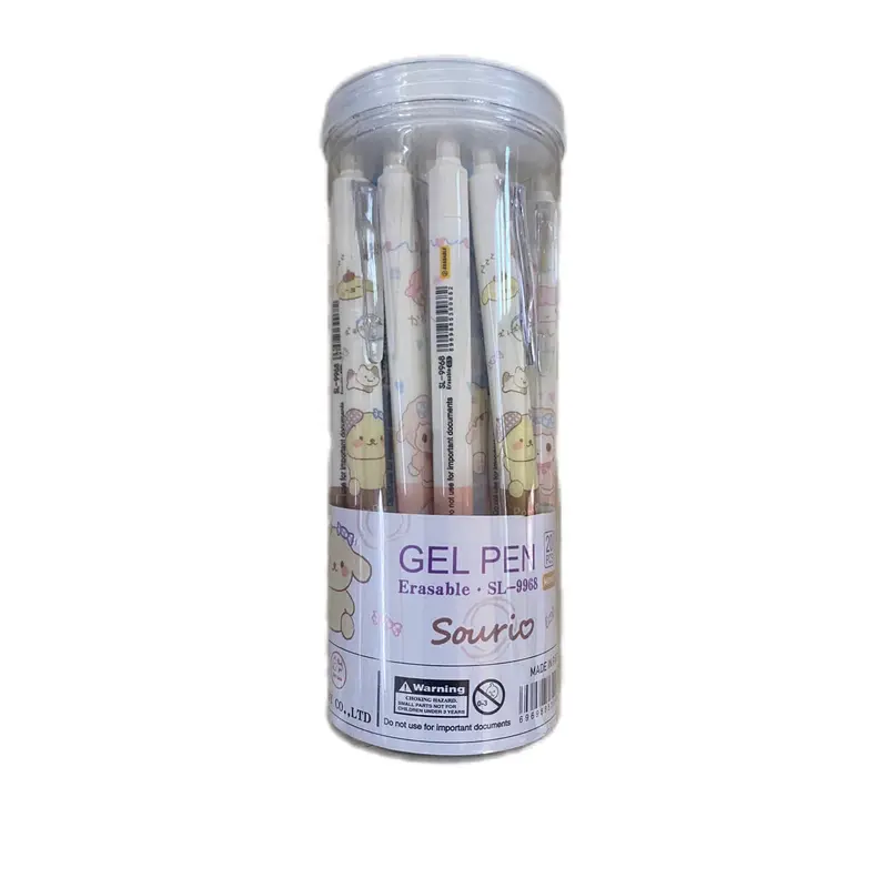 LON 20 CÂY BÚT BI BẤM XÓA ĐƯỢC MẪU NGẪU NHIÊN (xanh/tím) but gel bam xoa duoc 3