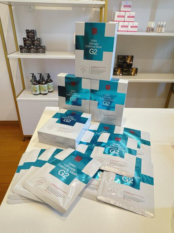 (1 hộp 10 mask) Mặt Nạ Phục Hồi DRH Ultimate Calming Mask G2 HÀn Quốc 50g - Mỹ Phẩm Sen Skincare Dưỡng Ẩm Da