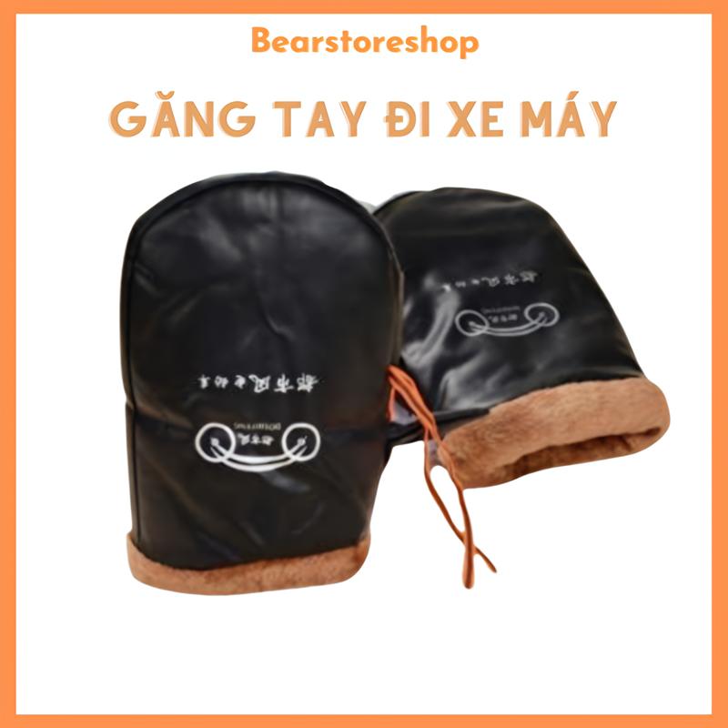 Găng Tay Đi Xe Máy Mùa Đông Lót Nỉ Giữ Ấm Chống Lạnh, Chống Gió Cho Nam Nữ, Dày Dặn, Êm Ái