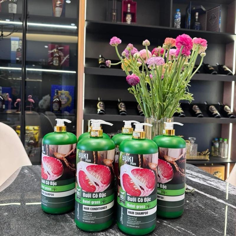 Dầu gội-xả YUKi plus bưởi cô đặc dung tích 2000ml kích thích mọc tóc,giảm gãy dụng tóc,phục hồi tóc nát Chăm Sóc Dưỡng Tóc dầu gội