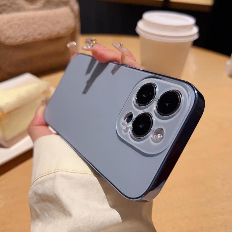 Product Introduction of Ốp Điện Thoại, Ốp Mạ Điện Lì Có Logo, Dành Cho iPhone 15, 14, 13, 12, 11, Pro Max Plus, Chống Vân Tay, Chống Sốc, Phụ Kiện Ốp, Ốp Lưng Điện Thoại Trong Suốt, Chống Sốc 3