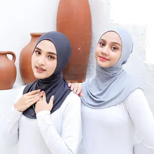 Ciput Ninja Resleting Bahan Jersey Dalaman Jilbab Kerudung Inner Instan