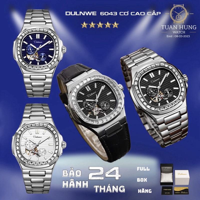 Đồng hồ Đeo Tay chính hãng Dulunwe No.6043 Nautilus/mẫu Watch tàu ngầm máy cơ cao cấp/40mm/5atm/mỏng 8mmđồnghồcơ