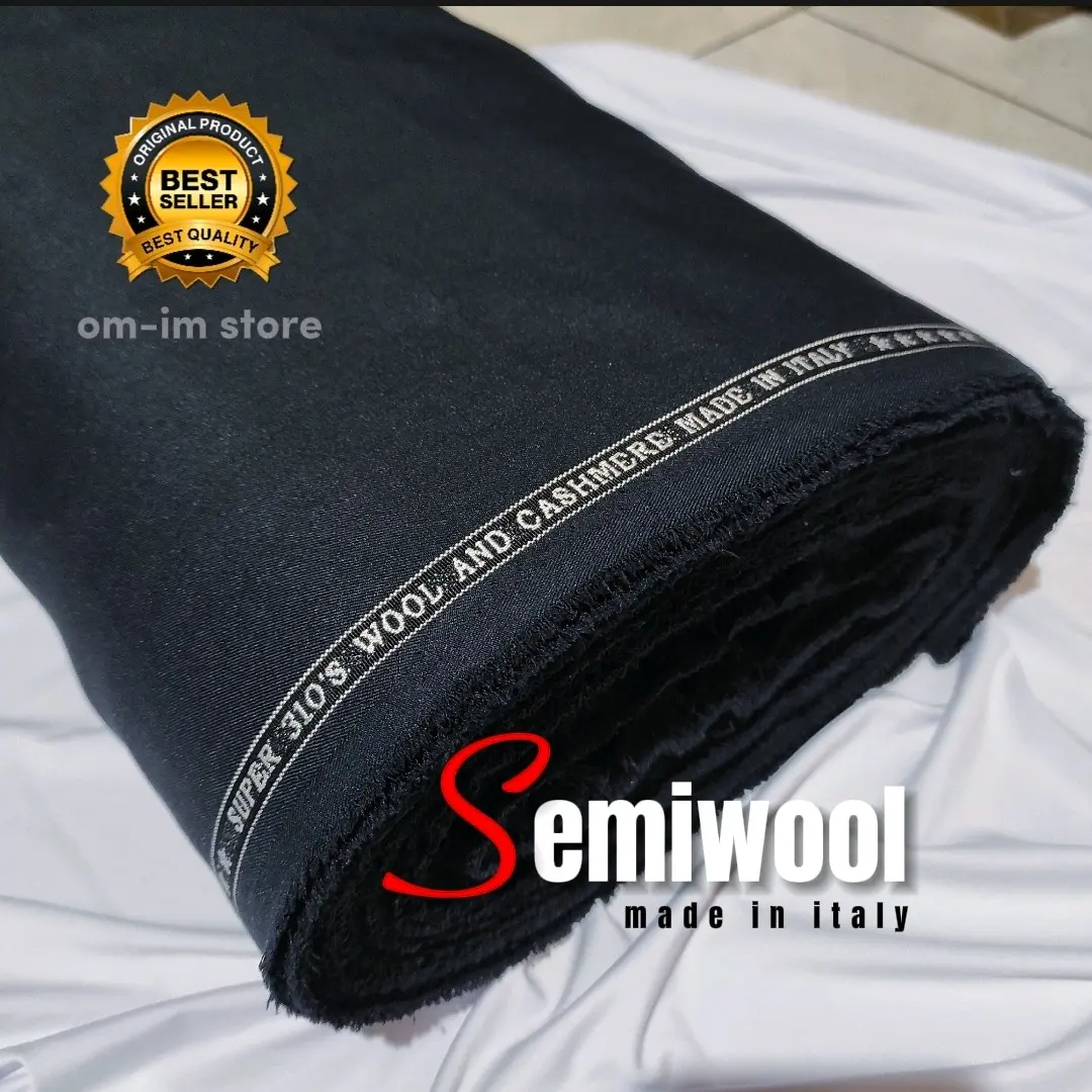 Kain  SEMIWOOL  ITALY Grade A per 0.5 meter BAHAN CELANA UNISEX LAKI DAN PEREMPUAN, BAHAN CELANA DINAS KANTORAN, CELANA HARIAN, ROK DINAS, ROK KERJA, BLAZER, polos Bagus Murah dan berkwalitas