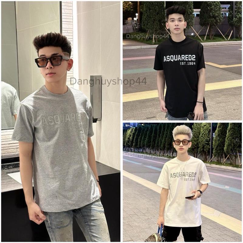 Áo Phông Nam Nữ, Hoạ Tiết In Cao Su Nhũ Nổi, Chất Liệu Cotton 2C 250Gsm, Co Dãn 2C 1