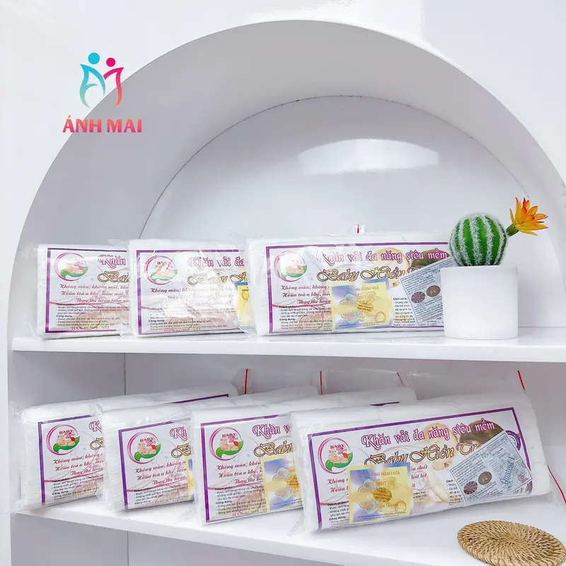 FS[MUA 10 TẶNG 1] Combo 10 gói khăn vải khô đa năng Hiền Trang 170-200gram Cho Bé 1