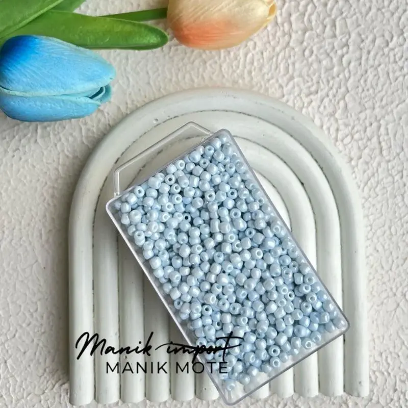 Manik Mote Payet Pasir Glossy Series 8/o-3mm (10 gram ) bahan kerajinan tangan dan kalung dll -dunia emoji 8