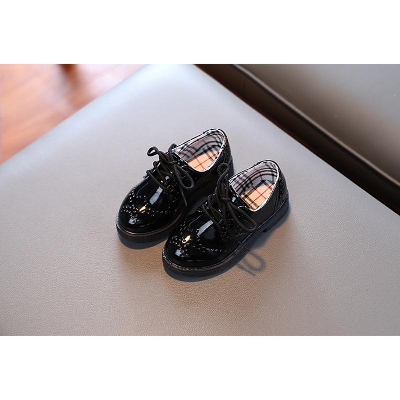 Product Introduction of 2024 Spring and Autumn Little Boy Casual Versatile British Style Academy Small Leather Shoes Little Girl Small Middle School and Older Children Performance Shoes 4