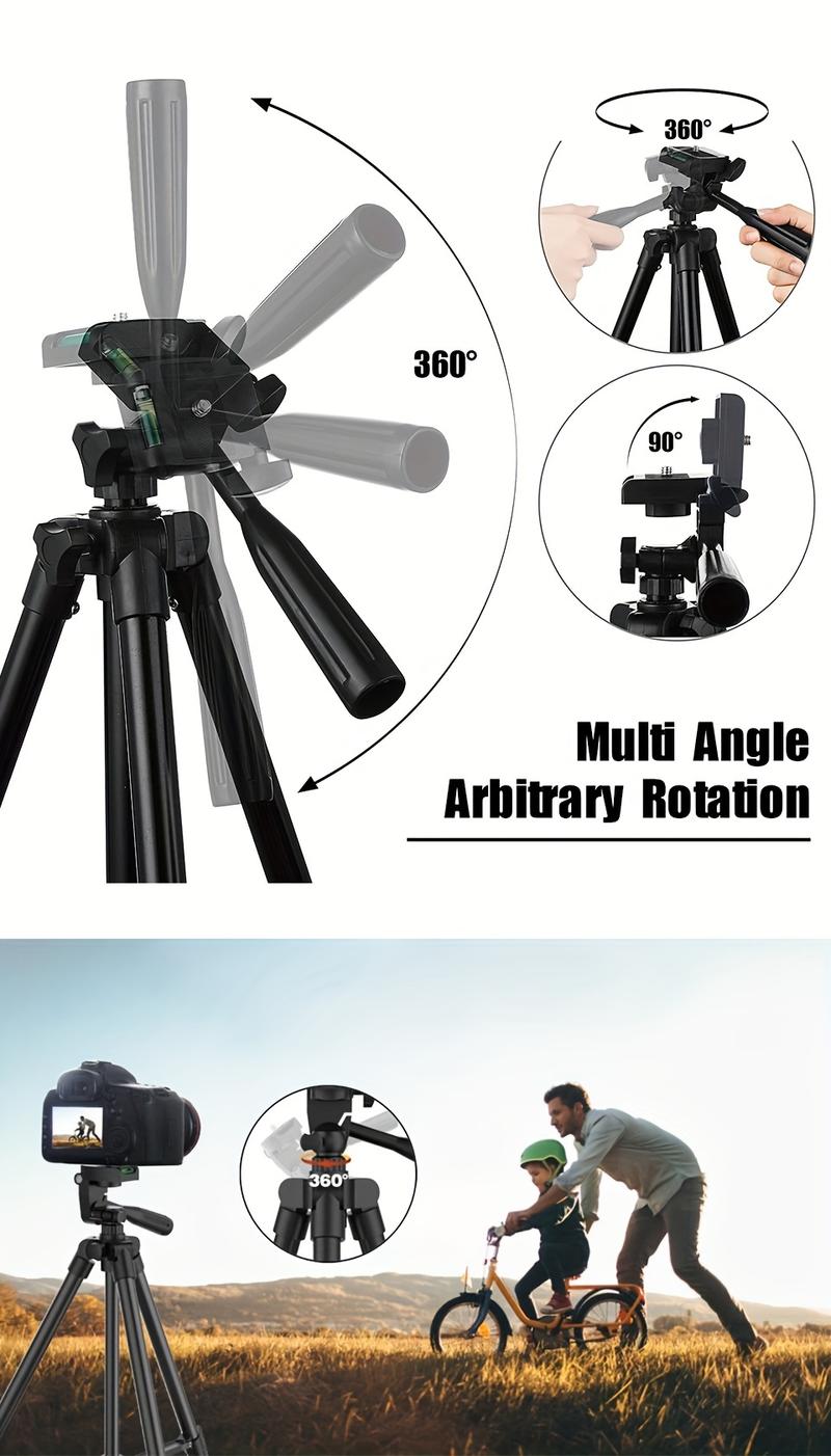 Product Introduction of Tripod Fleksibel, DSLR Vlogging, Boleh Dipanjangkan, Pendirian Perjalanan, Ringan, dengan Alat Kawalan Jauh, Sesuai untuk Vlog, Telefon Bimbit, Kamera Lekap Gopro, Hidup Phone Selfie 30