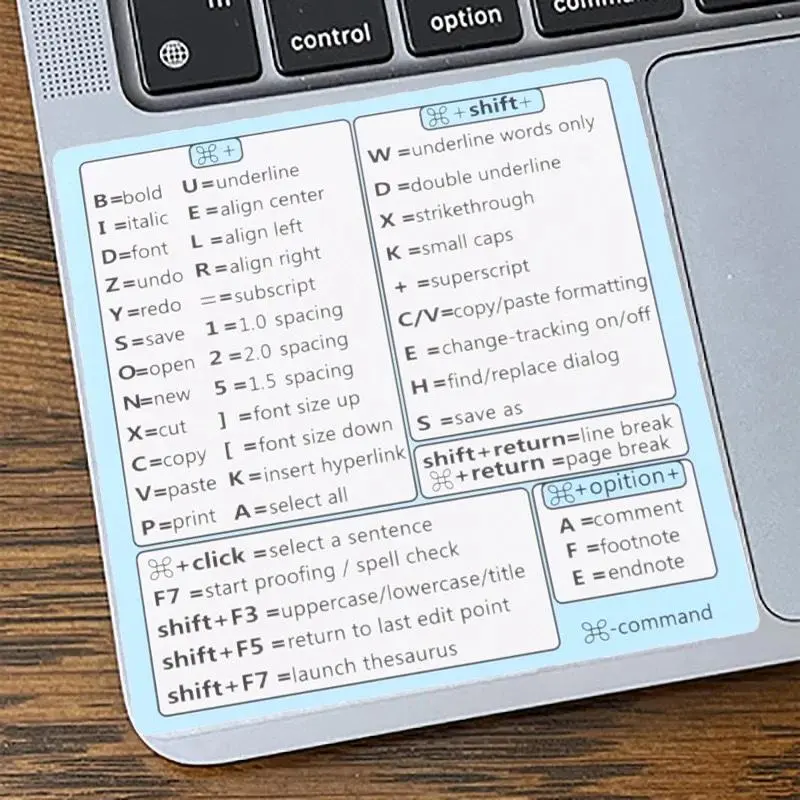 Universal Quick Reference Guide for Laptop, Windows PC Reference Keyboard Shortcuts Sticker, Tablet & Computer Accessories 0