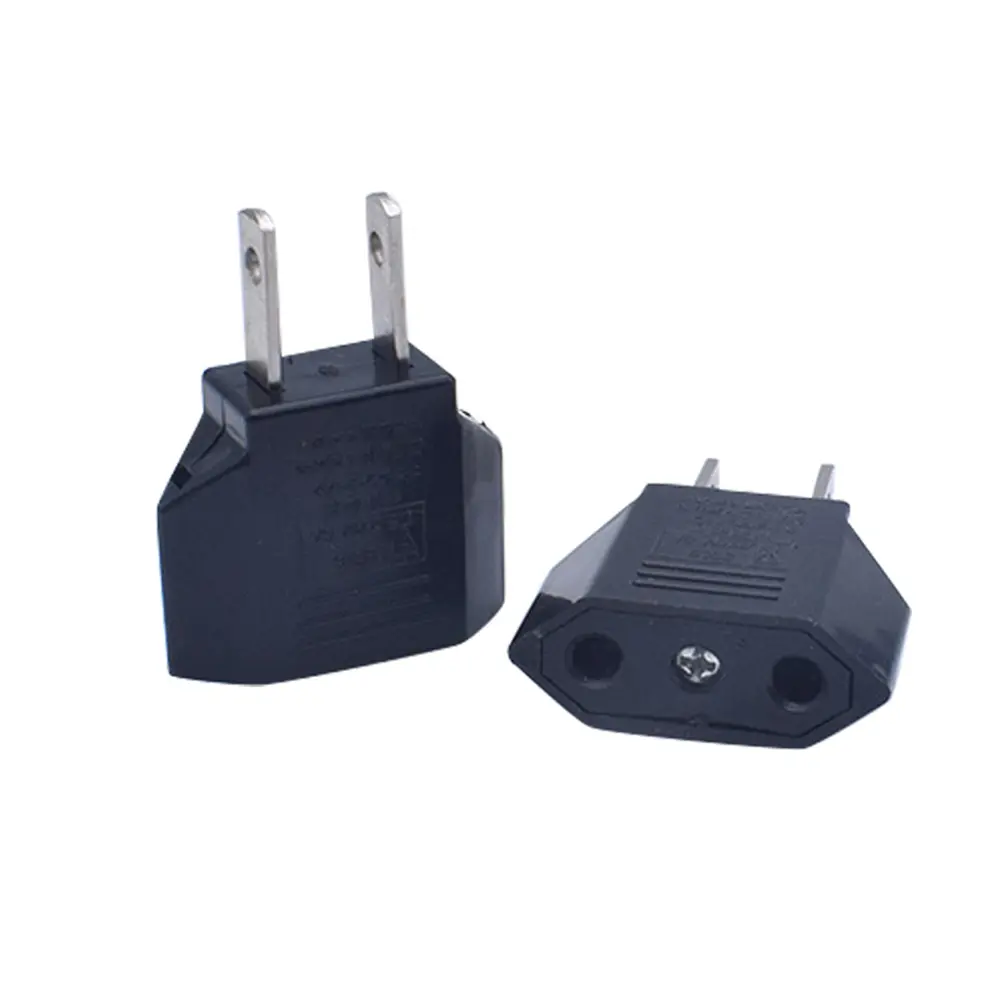erklisij- Travel Portable EU to US AC Power Plug Adapter Wall Socket Charger Converter