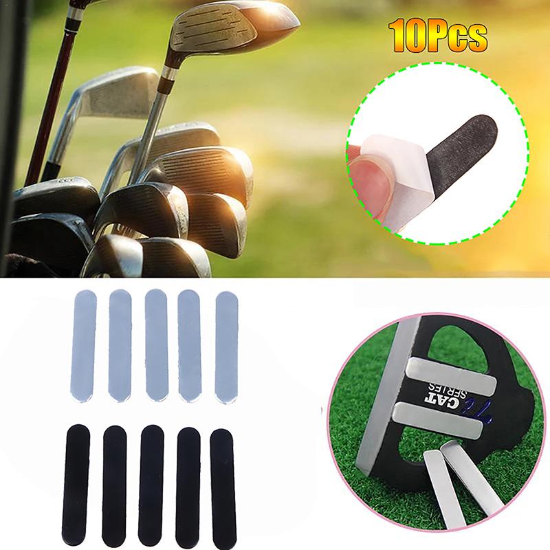 Product Introduction of 10Pcs Weighted Lead Tape Golf Weighted  Lead Tape Add Swing Weight For Golf Clubs For Driver Iron Putter Tennis Racket 27