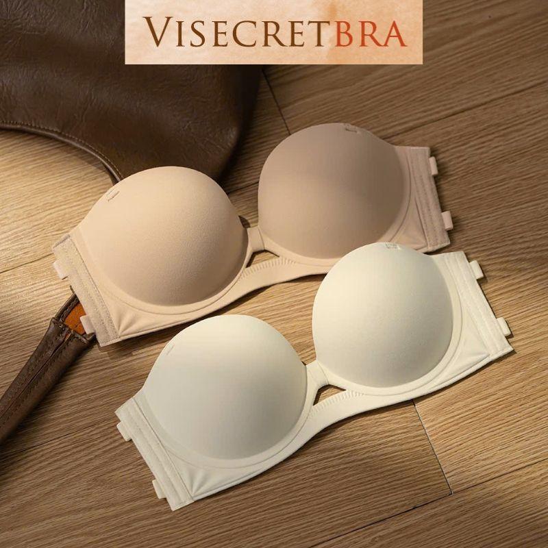 Áo Lót Áo Bra Nữ Không Dây Hở Lưng Nâng Độn Vòng 1 Không Gọng Chống Tuột Cúp Mềm -- VN250353