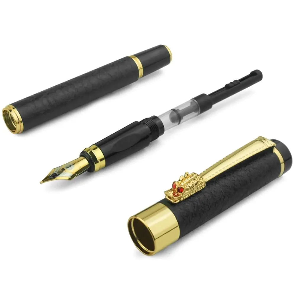 Basic Classic Dragon Pen Smooth Writing Fountain Pen Black Classic Pen Office